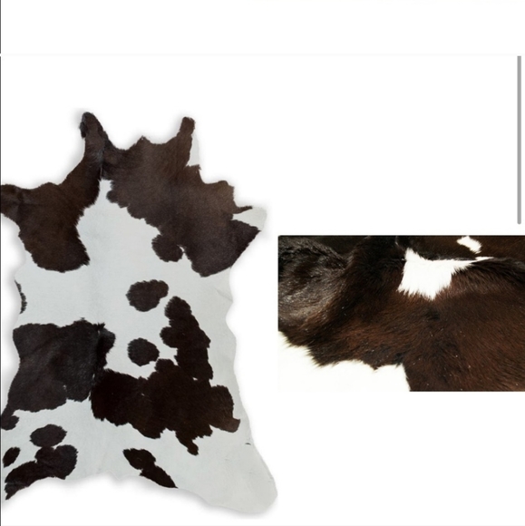 Natural Genuine Cowhide Throw 2’ x 3’ - Picture 2 of 2
